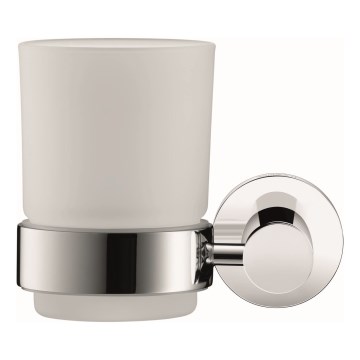 Duravit 99191000 - D-CODE Wall-Mounted Toothbrush Holder, Left-Hand, Polished Chrome