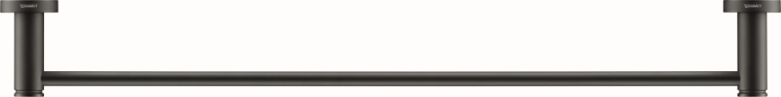 Duravit 99244600 - D-CODE wall-mounted towel rail, 64.5 cm, matte black