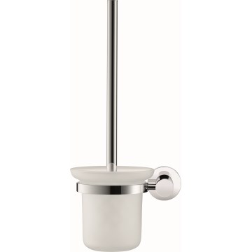 Duravit 99271000 - D-CODE Wall-Mounted Toilet Brush, Polished Chrome