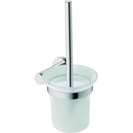 Duravit 99271000 - D-CODE Wall-Mounted Toilet Brush, Polished Chrome