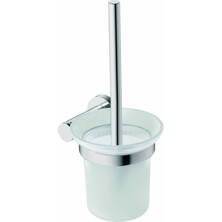 Duravit 99271000 - D-CODE Wall-Mounted Toilet Brush, Polished Chrome