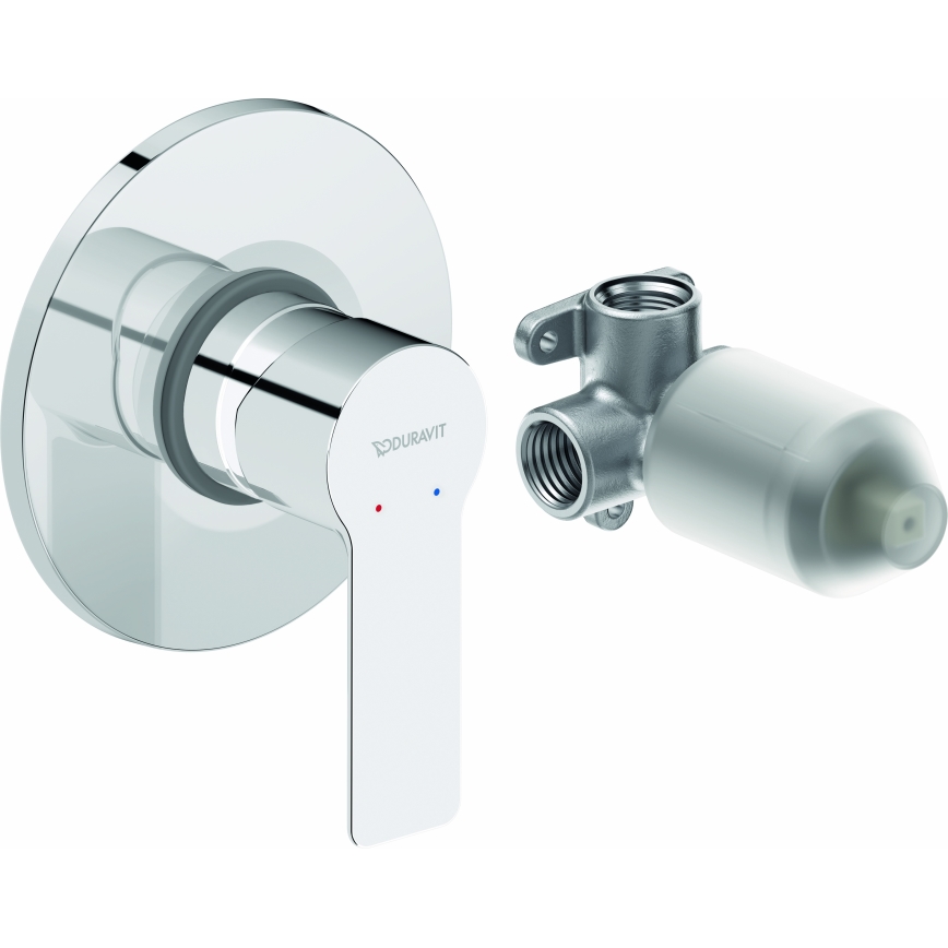 Duravit DC4210007010 - D-CODE Concealed Shower Mixer, Polished Chrome