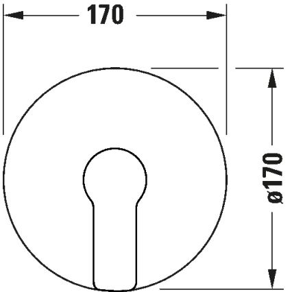 Duravit DC4210010046 - D-CODE Concealed Shower Mixer, Matte Black