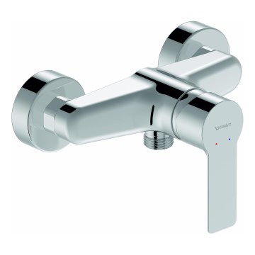 Duravit DC4230001010 - D-CODE Wall-Mounted Bidet Mixer, Polished Chrome