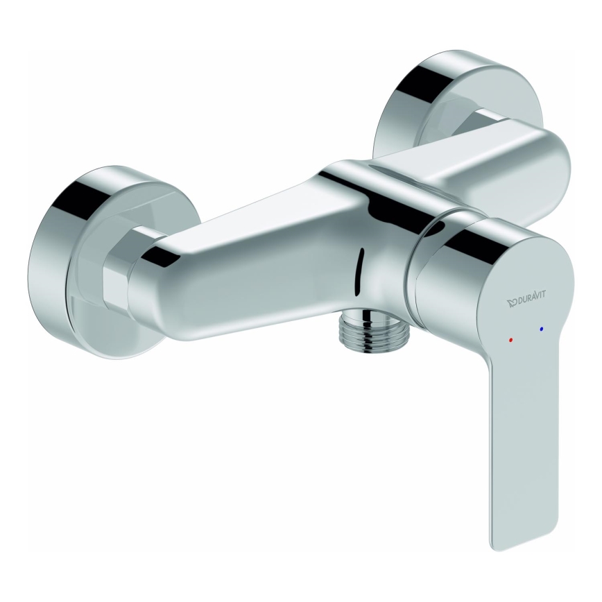 Duravit DC4230001010 - D-CODE Wall-Mounted Bidet Mixer, Polished Chrome