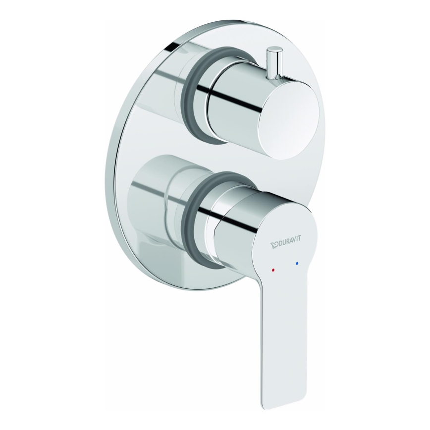 Duravit DC5210008010 - D-CODE Concealed Shower Mixer for Built-In Installation, Polished Chrome