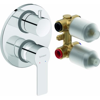 Duravit DC5210008010 - D-CODE Concealed Shower Mixer for Built-In Installation, Polished Chrome
