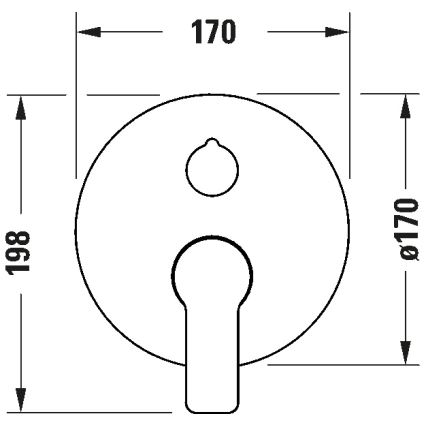 Duravit DC5210012046 - D-CODE bath mixer for concealed installation, matte black