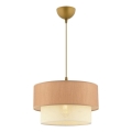 ECHO Cable Pendant Light 1xE27/60W/230V Brown/Cream