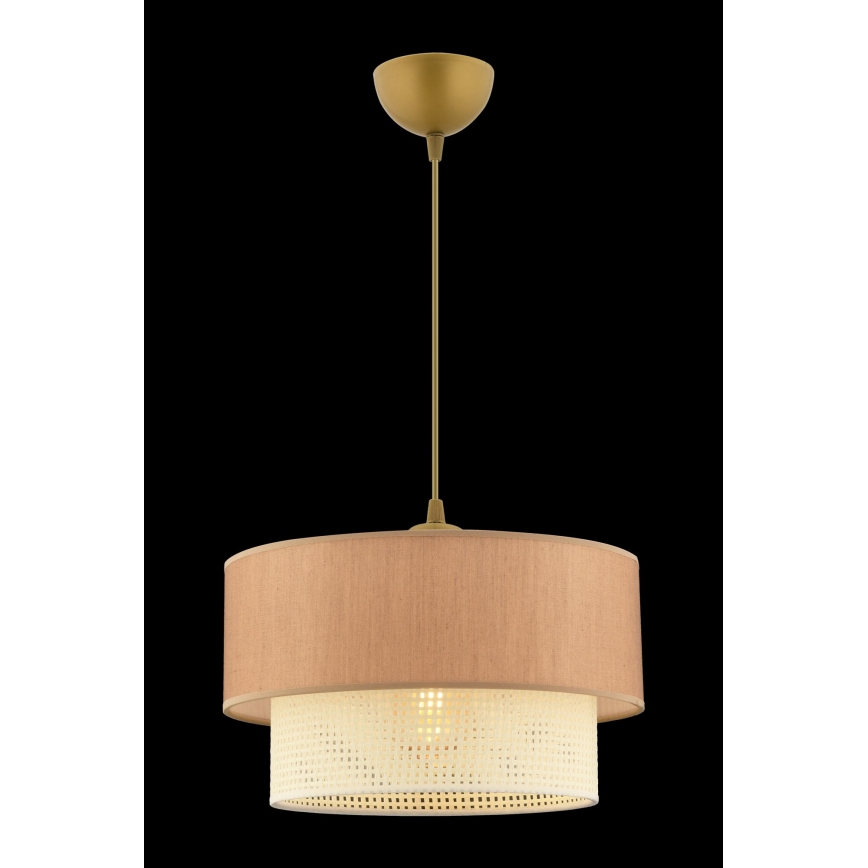 ECHO Cable Pendant Light 1xE27/60W/230V Brown/Cream