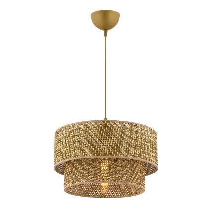 ECHO cable-suspended pendant 1xE27/60W/230V, brown