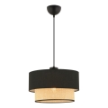 ECHO Hanging Light 1xE27/60W/230V Black/Beige