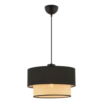 ECHO Hanging Light 1xE27/60W/230V Black/Beige