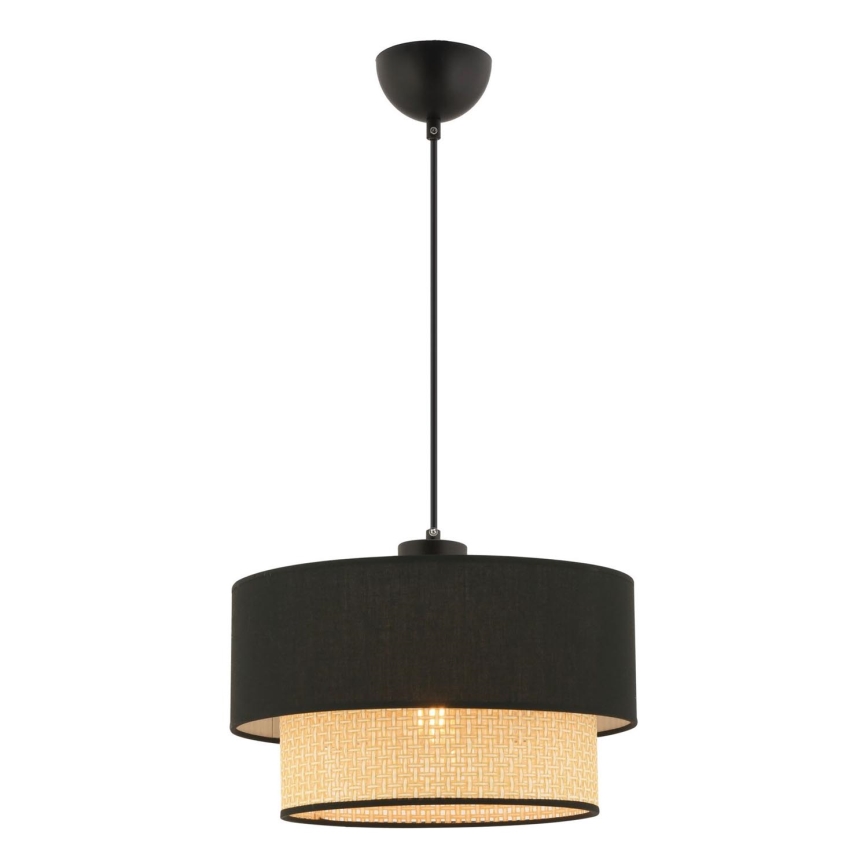 ECHO Hanging Light 1xE27/60W/230V Black/Beige