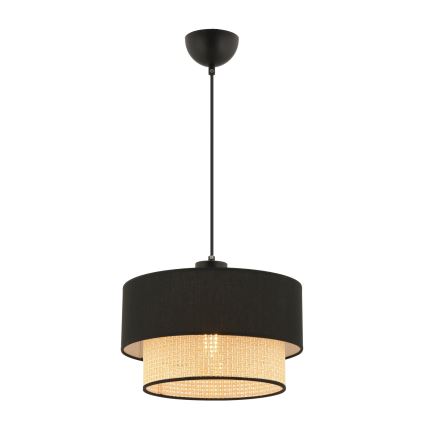 ECHO Hanging Light 1xE27/60W/230V Black/Beige