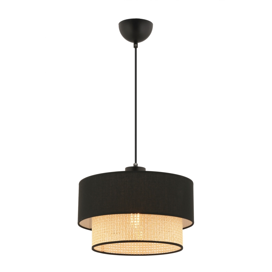 ECHO Hanging Light 1xE27/60W/230V Black/Beige