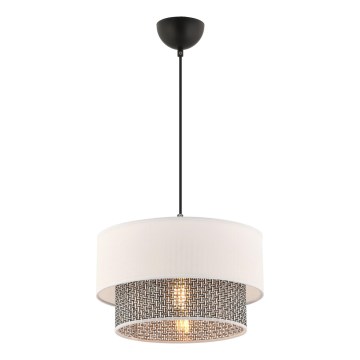 ECHO Hanging Light 1xE27/60W/230V Cream/Grey