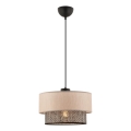 ECHO Pendant Lamp 1xE27/60W/230V Beige/Grey