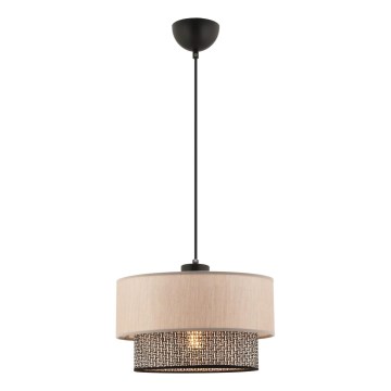 ECHO Pendant Lamp 1xE27/60W/230V Beige/Grey