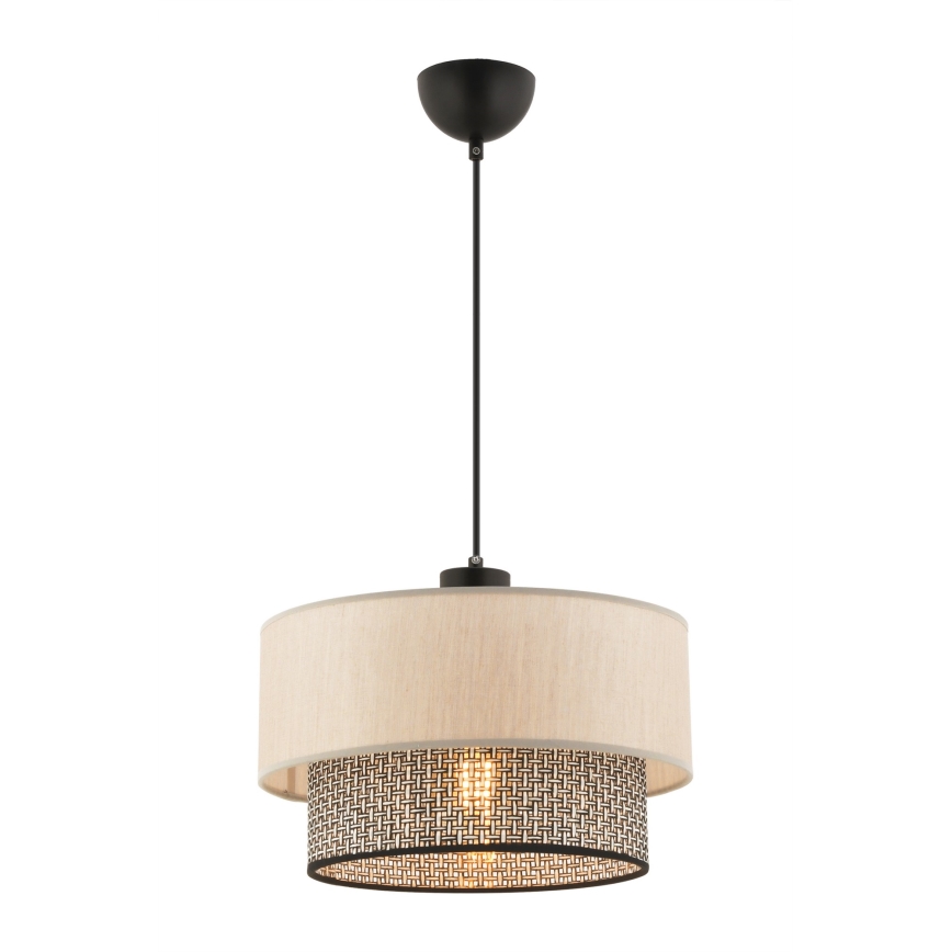 ECHO Pendant Lamp 1xE27/60W/230V Beige/Grey