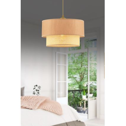 ECHO pendant lamp 1xE27/60W/230V beige