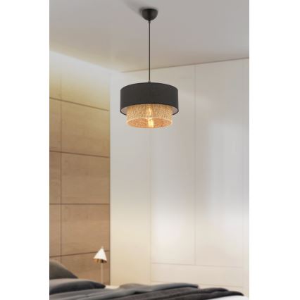 ECHO pendant lamp 1xE27/60W/230V black/brown