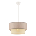 ECHO pendant light 1xE27/60W/230V beige/cream