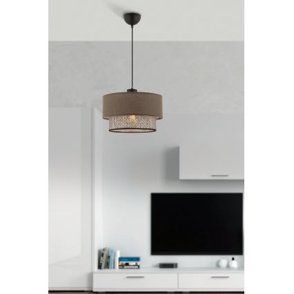 ECHO pendant light 1xE27/60W/230V brown/grey