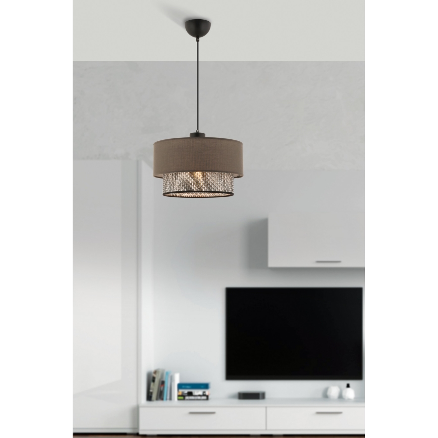 ECHO pendant light 1xE27/60W/230V brown/grey