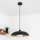 ECLIPSE cable-hung pendant light 1xE27/15W/230V black/gold