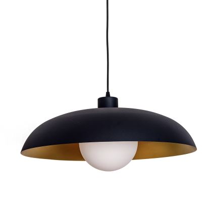 ECLIPSE cable-hung pendant light 1xE27/15W/230V black/gold