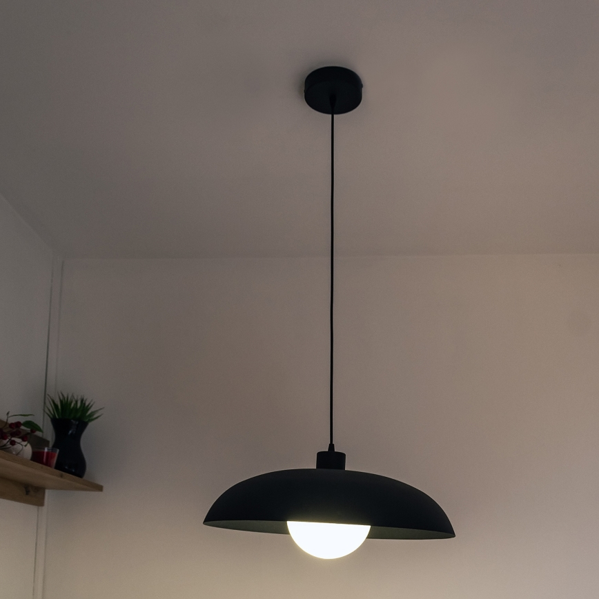 ECLIPSE Cable Pendant Light 1xE27/15W/230V, Black