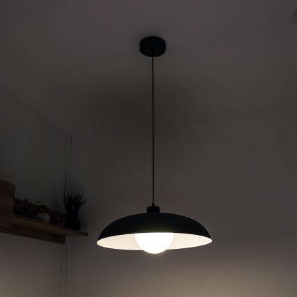 ECLIPSE cable pendant light 1xE27/15W/230V black/white