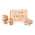 ECO BRICKS Wooden Construction Set, 145 pieces