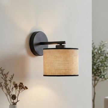 ECO Wall Lamp 1xE27/15W/230V Beige/Rattan