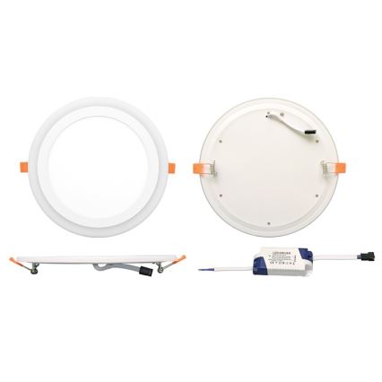 LED suspended ceiling light DUO LED/18W/230V + LED/6W