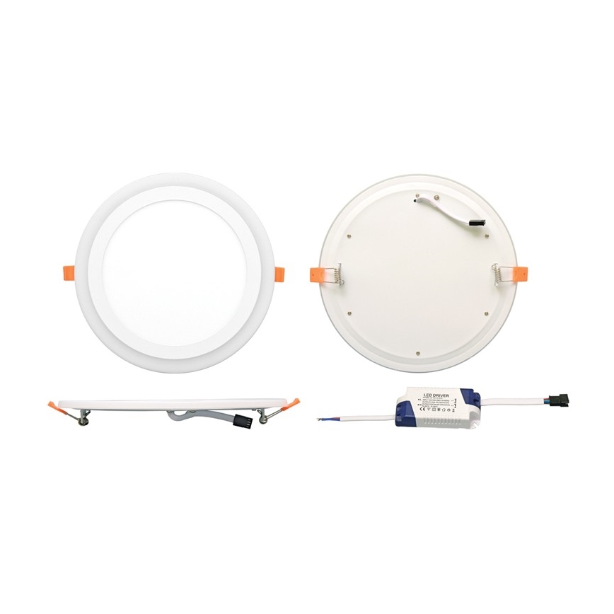 LED suspended ceiling light DUO LED/18W/230V + LED/6W
