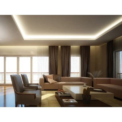 LED RGB strip 5 m LED/72W/230V + remote control