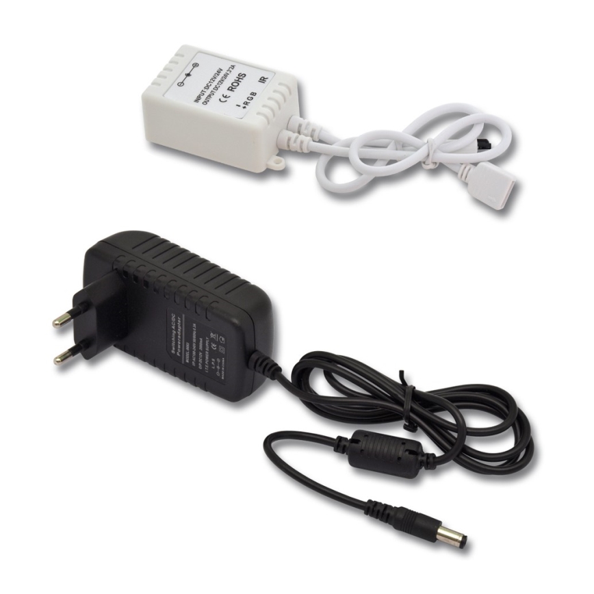 LED RGB strip 5 m LED/72W/230V + remote control