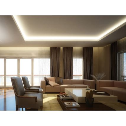 LED RGB strip 5 m LED/72W/230V + remote control
