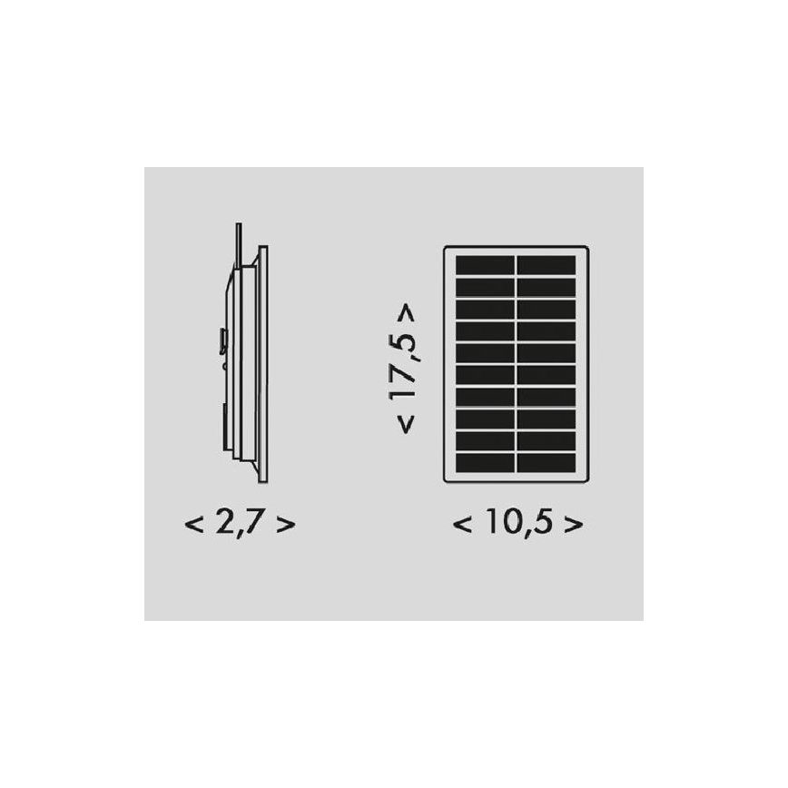 LED Solar strip 3,7V 2400mAh 5m IP65