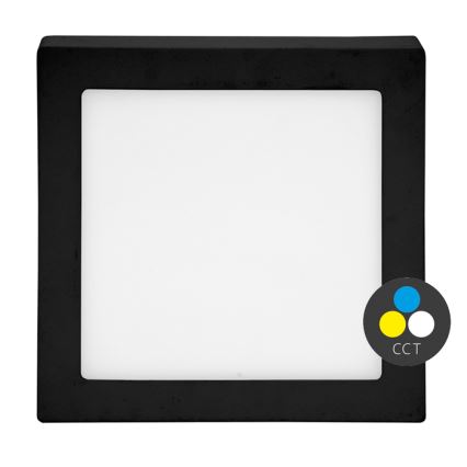 LED Ceiling light RAFA LED/18W/230V 3000/4000/6000K 22x22 cm black