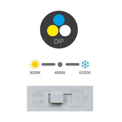 LED Recessed light TINA LED/24W/230V 3000/4000/6500K d. 17,5 cm white