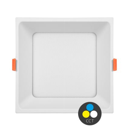 LED Bathroom recessed light TONY LED/24W/230V 3000/4000/6500K 17x17 cm IP44 white