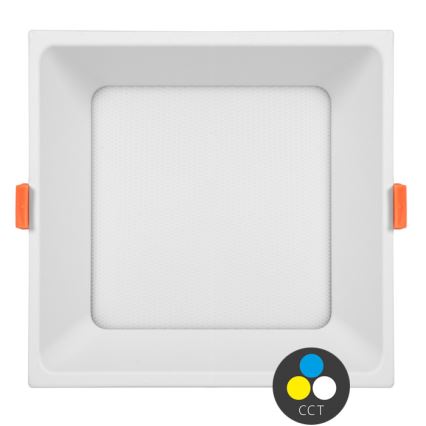 LED Recessed light TONY LED/36W/230V 3000/4000/6500K 22x22 cm white