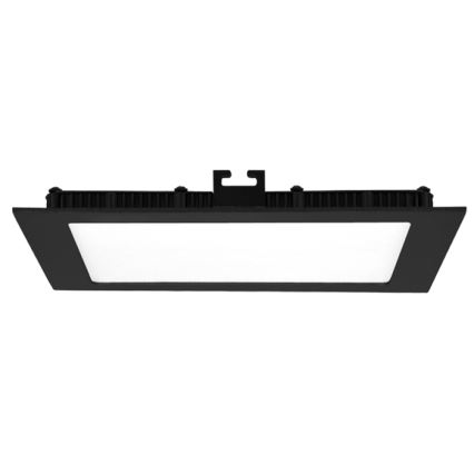 LED Bathroom recessed light RAFA LED/12W/230V 3000/4000/6000K 17x17 cm IP44 black