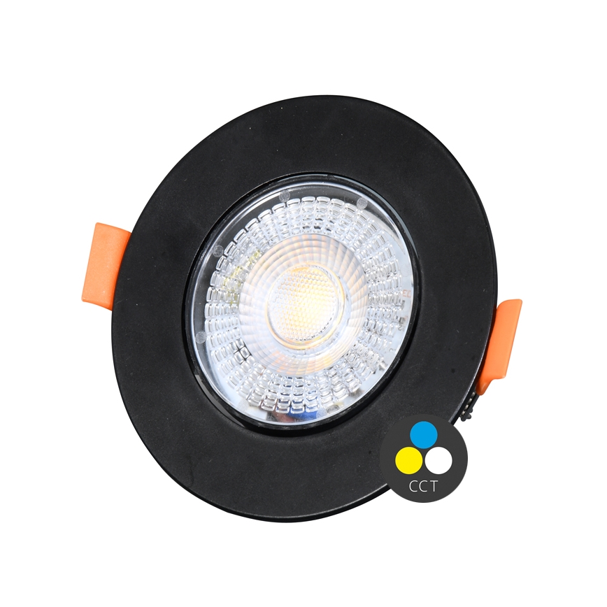 LED Dimmable recessed light ZITA LED/3/5/7W/230V 3000/4000/6000K d. 9 cm black