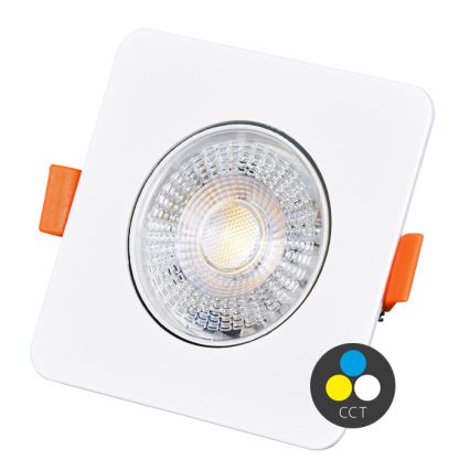 LED Dimmable recessed light KENT LED/3/5/7W/230V 3000/4000/6000K 9x9 cm white