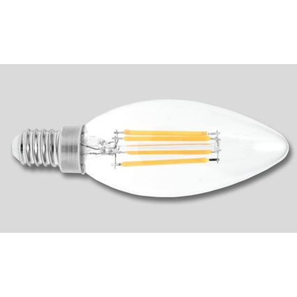 LED Bulb RETRO C37 E14/2W/230V 3000K 320lm