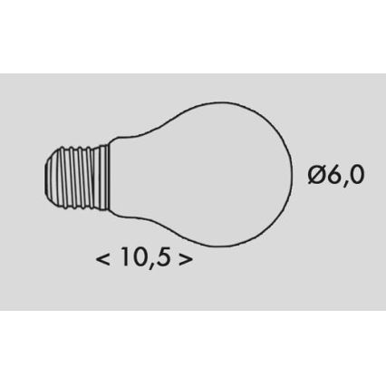 LED Bulb RETRO A60 E27/5W/230V 3000K 1055lm